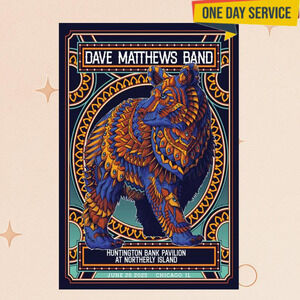 Dave Matthews Band June 28 2025 Huntington Poster